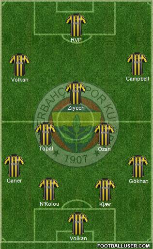 Fenerbahçe SK Formation 2016