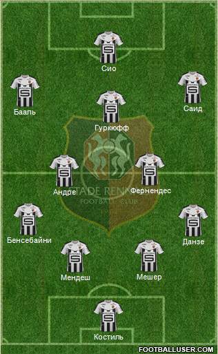 Stade Rennais Football Club Formation 2016