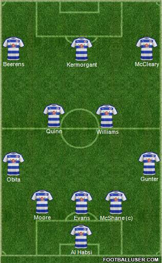 Reading 3-4-3 football formation