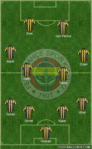 Fenerbahçe SK Formation 2016