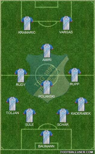 TSG 1899 Hoffenheim Formation 2016
