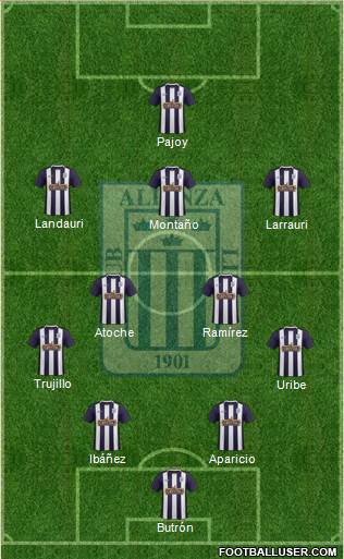 C Alianza Lima Formation 2016