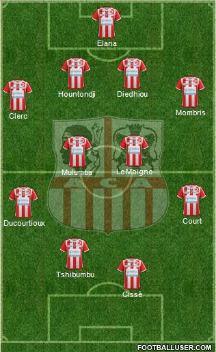 Athletic Club Ajaccien Football 4-4-2 football formation