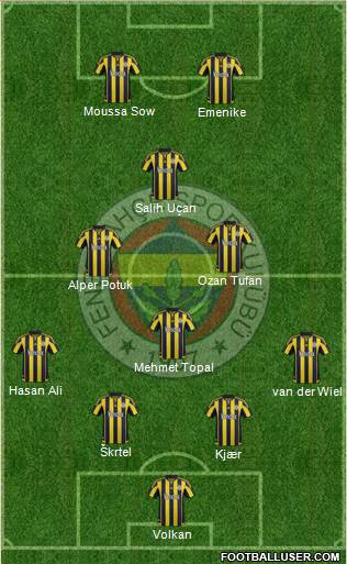 Fenerbahçe SK Formation 2016