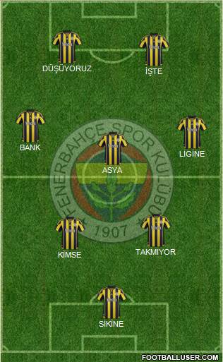 Fenerbahçe SK Formation 2016