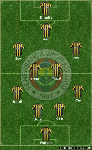 Fenerbahçe SK Formation 2016