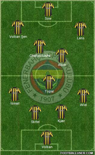 Fenerbahçe SK Formation 2016