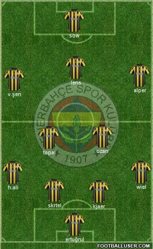 Fenerbahçe SK Formation 2016