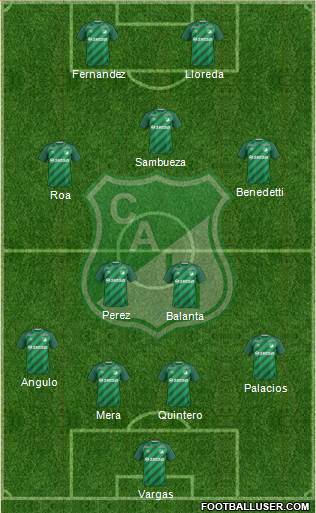 AC Deportivo Cali Formation 2016