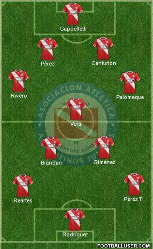 Argentinos Juniors Formation 2016