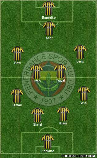 Fenerbahçe SK Formation 2016