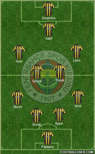 Fenerbahçe SK Formation 2016
