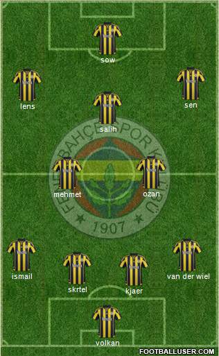 Fenerbahçe SK Formation 2016
