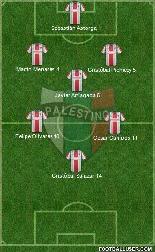 CD Palestino S.A.D.P. Formation 2016