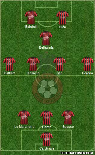 OGC Nice Côte d'Azur Formation 2016