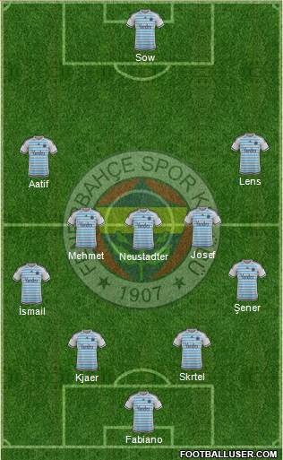 Fenerbahçe SK Formation 2016