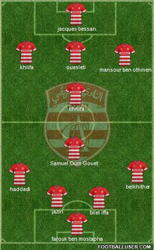 Club Africain Tunis Formation 2016