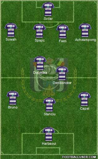 RSC Anderlecht Formation 2016