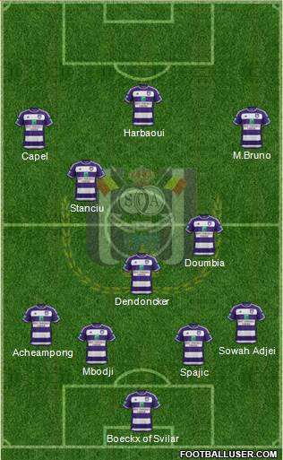 RSC Anderlecht Formation 2016