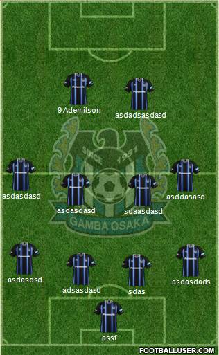 Gamba Osaka Formation 2016
