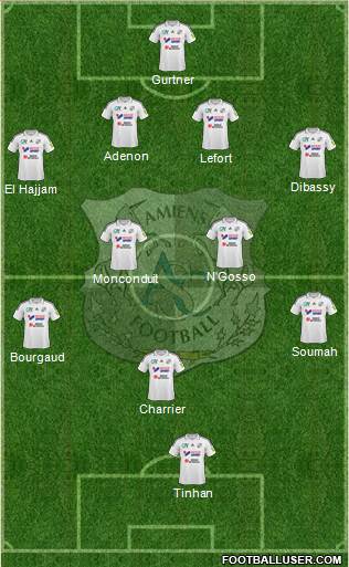 Amiens Sporting Club Football Formation 2016
