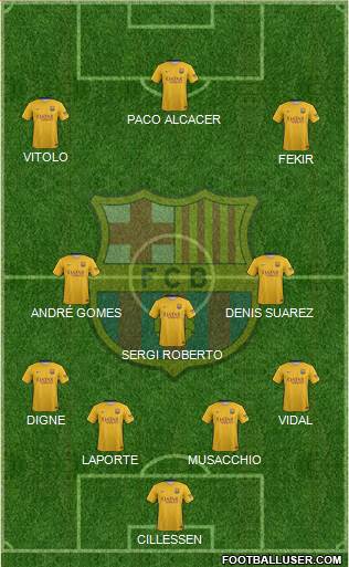 F.C. Barcelona Formation 2016