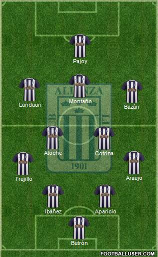 C Alianza Lima Formation 2016