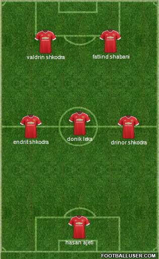 Manchester United Formation 2016
