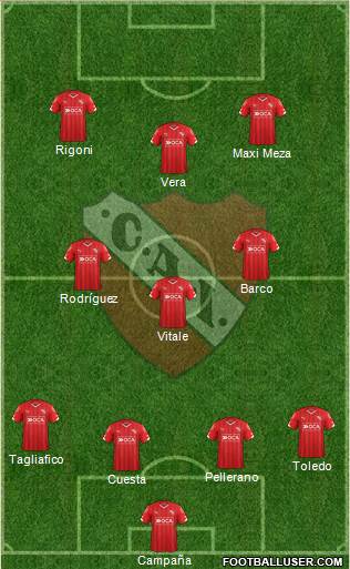 Independiente Formation 2016