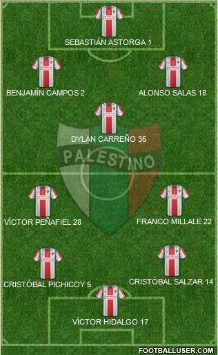 CD Palestino S.A.D.P. Formation 2016