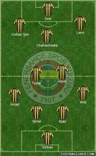Fenerbahçe SK Formation 2016