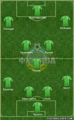 PFC Nyva Vinnytsya Formation 2016