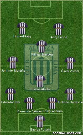 C Alianza Lima Formation 2016