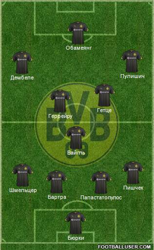 Borussia Dortmund Formation 2016