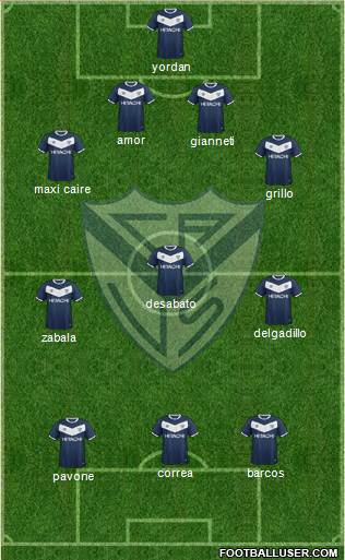 Vélez Sarsfield Formation 2016