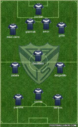 Vélez Sarsfield Formation 2016