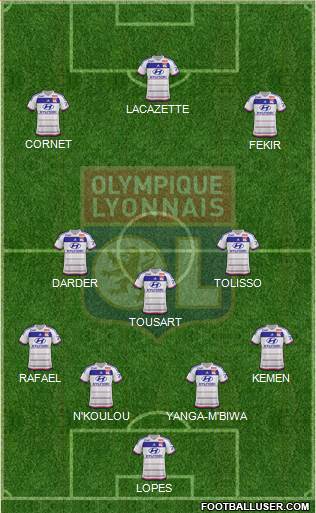 Olympique Lyonnais Formation 2016