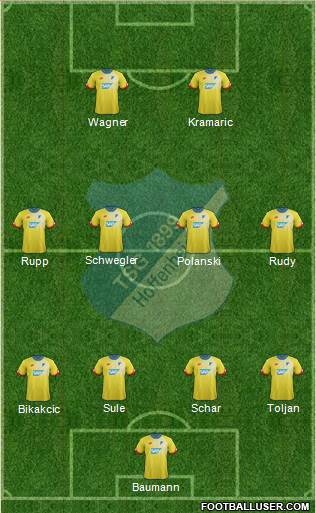 TSG 1899 Hoffenheim Formation 2016