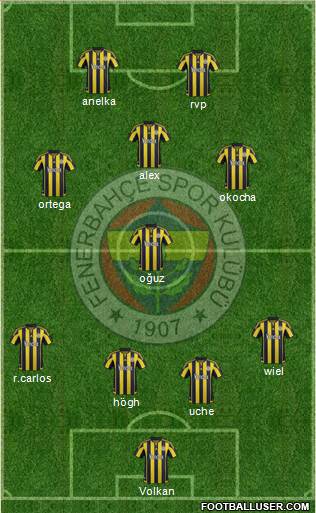 Fenerbahçe SK Formation 2016