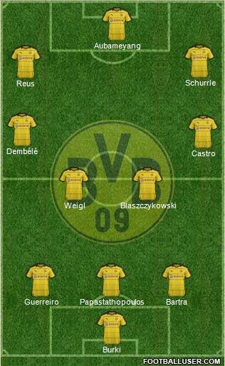 Borussia Dortmund Formation 2016