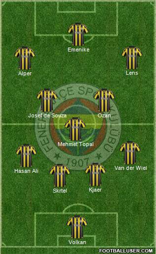 Fenerbahçe SK Formation 2016