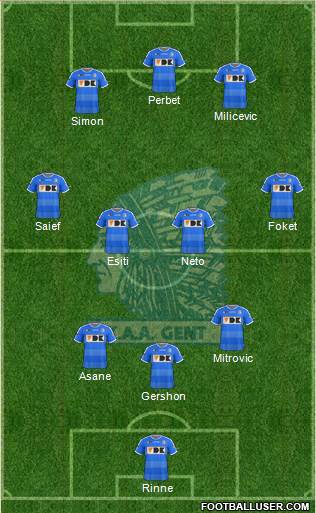 KAA Gent Formation 2016