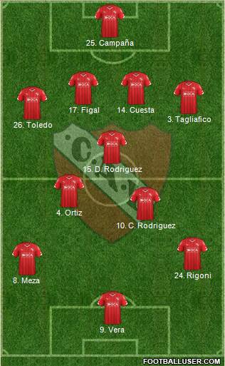 Independiente Formation 2016