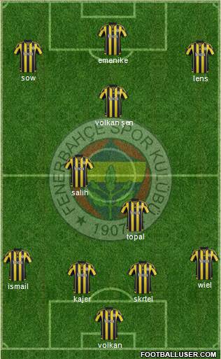 Fenerbahçe SK Formation 2016
