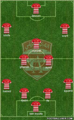 Club Africain Tunis Formation 2016
