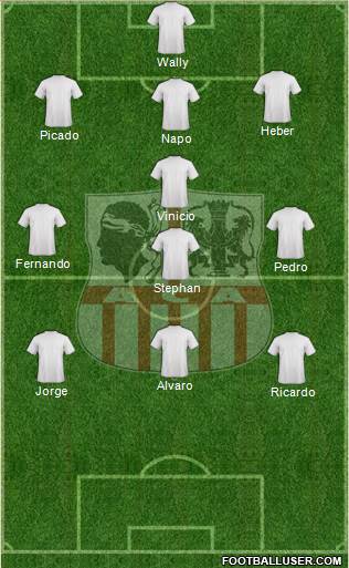 Athletic Club Ajaccien Football Formation 2016