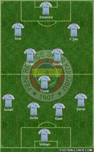 Fenerbahçe SK Formation 2016