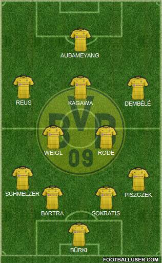 Borussia Dortmund Formation 2016