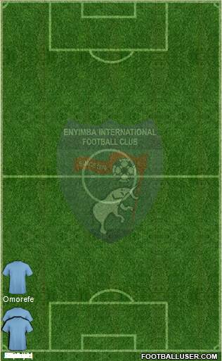 Enyimba International Football Club Formation 2016
