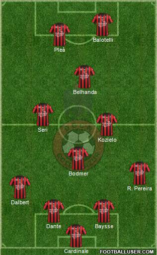 OGC Nice Côte d'Azur Formation 2016